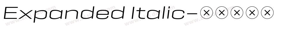 Expanded Italic字体转换